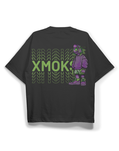 Camiseta Oversize Verdor Psicodelico – Xmoks Streetwear