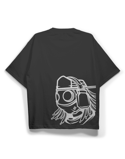 Camiseta Oversize Shadow Pulse Blanco