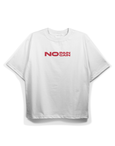 Camiseta Oversize No Pain No Gain