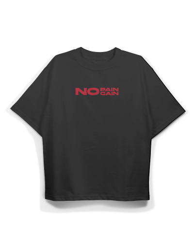 Camiseta Oversize No Pain No Gain
