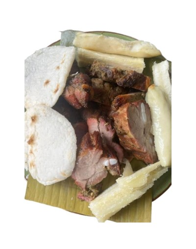 Asado Huilense Plato 500 Gramos  La Delicia Huilense