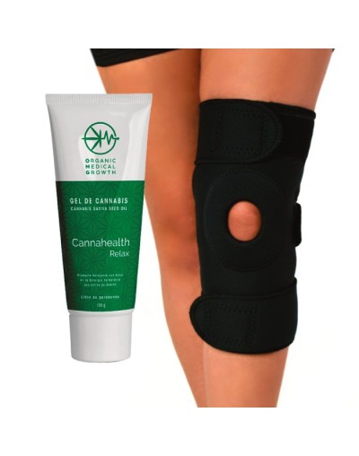 CANNAHEALTH RELAX  RODILLERA ROTULA ABIERTA UNIVERSAL