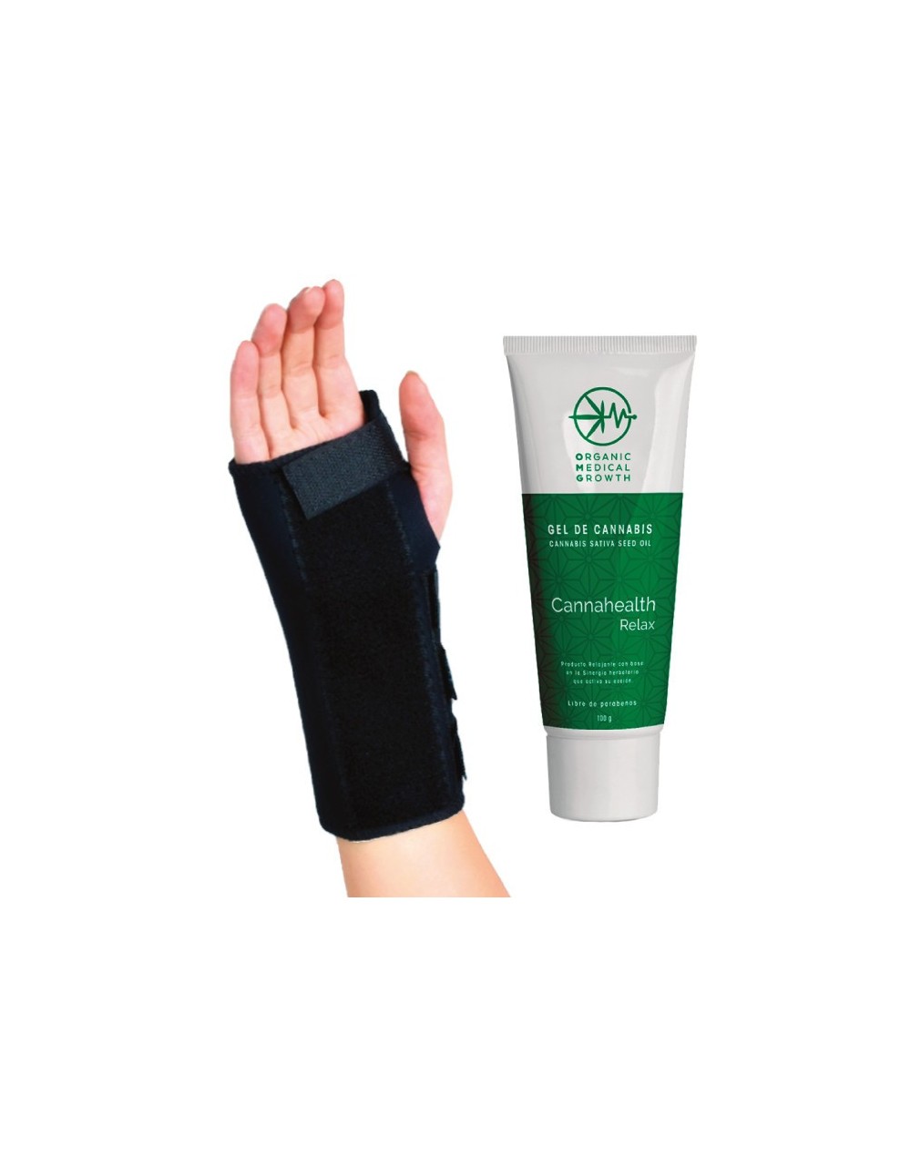 CANNAHEALTH RELAX  BRACE DE MUÑECA AMBIDIESTRO