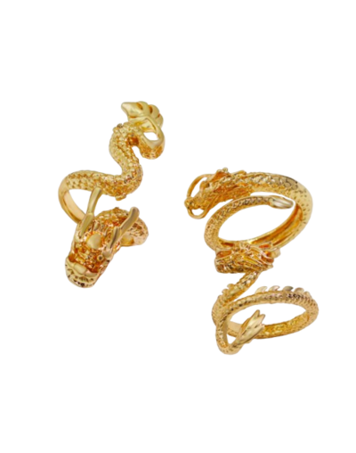 Anillos Dragón Dorado
