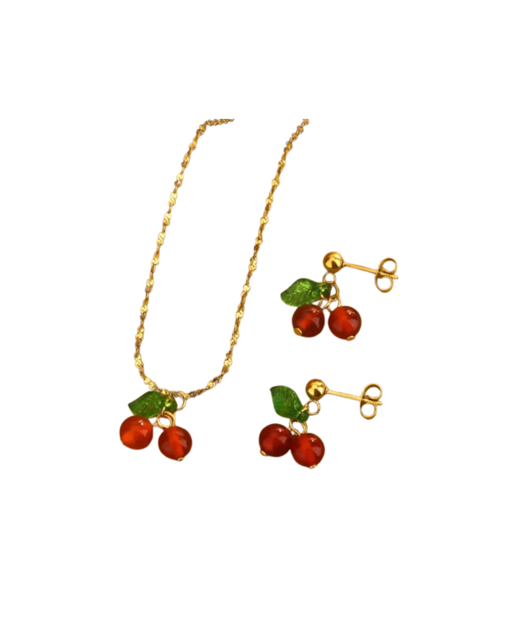Conjunto cereza roja