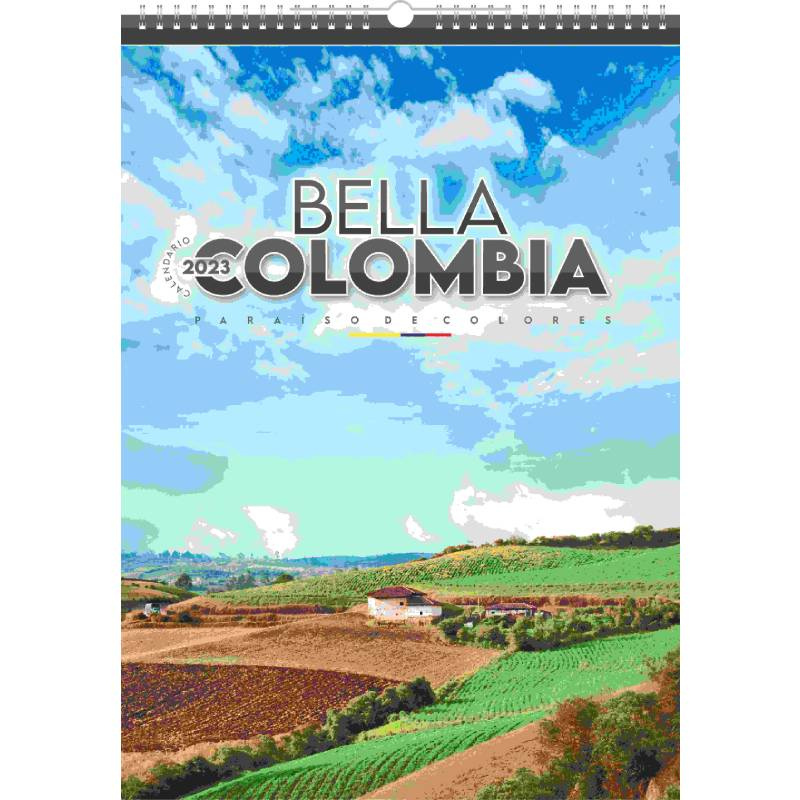 Calendario bella colombia paraíso de colores 2023