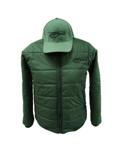 KIT GORRA Y CHAQUETA EN NYLON ACOLCHADA 