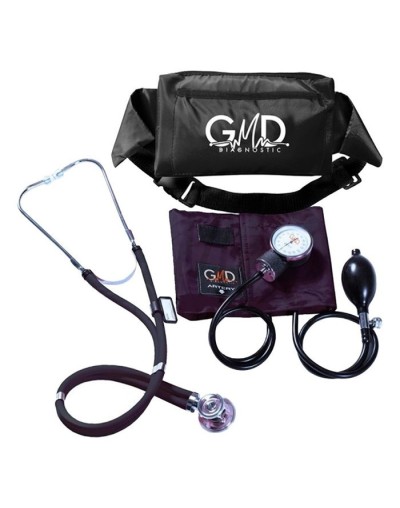 KIT DE TENSIÓMETRO Y FONENDOSCOPIO RAPPAPORT CON CANGURO NEGRO