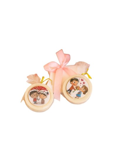Galletas Cubiertas con Chocolate unidad  y Personalización Comestible Chocasam
