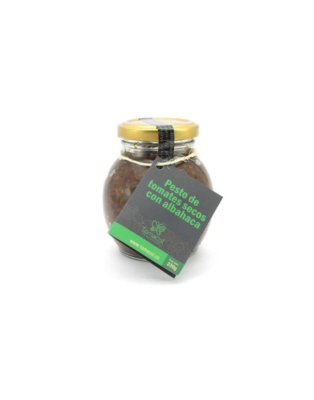 PESTO DE TOMATES SECOS CON ALBAHACA FRESCA x 230g