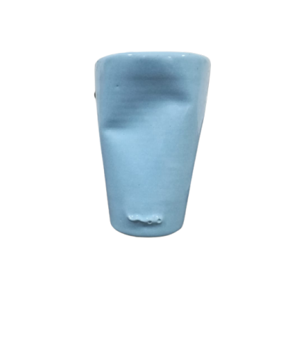 Vasos arrugados en cerámica