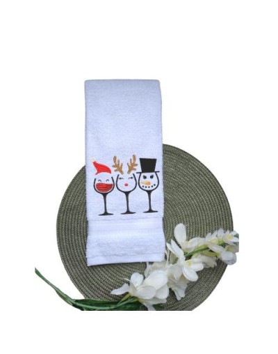 Toalla de Navidad Copas