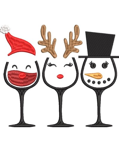 Toalla de Navidad Copas