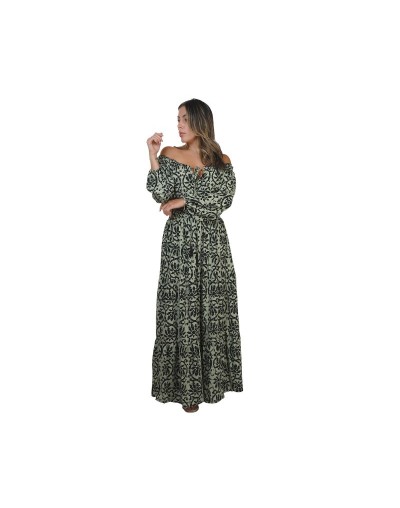 Vestido Largo de Seda