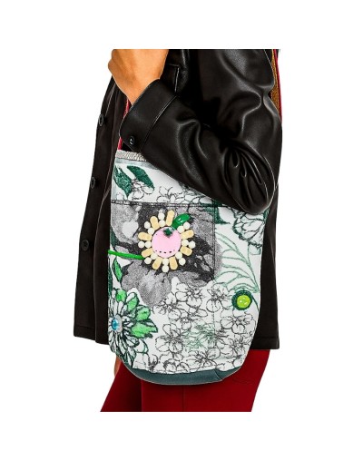 Bolso cilíndrico verde