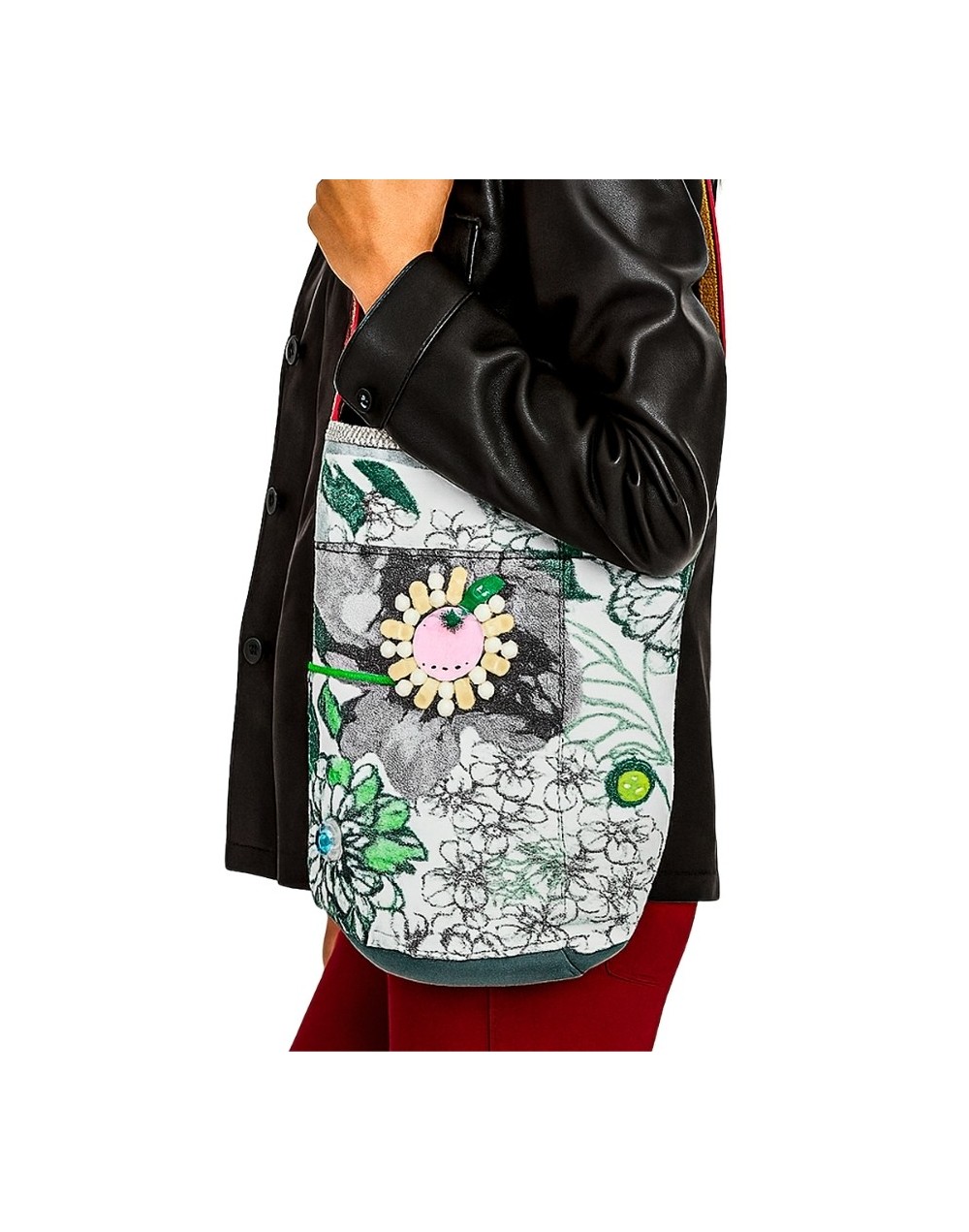Bolso cilíndrico verde