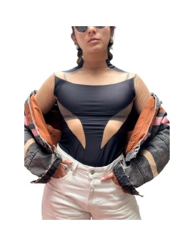 Chaqueta de jean pintada a mano