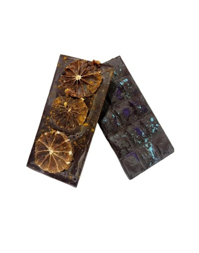 BARRA DE CHOCOLATE AL 55% CON NARANJA DESHIDRATADA 