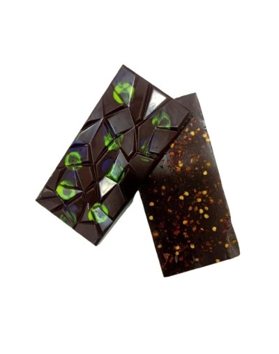 BARRA DE CHOCOLATE AL 55% ESPECIA PIMIENTA CAYENA