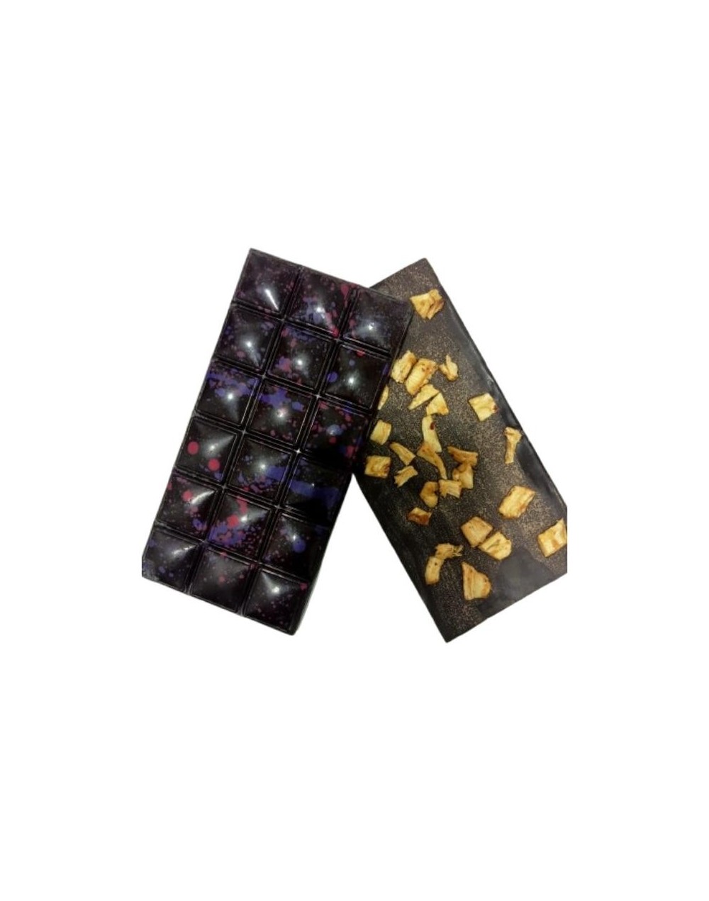BARRA DE CHOCOLATE AL 55% CON PIÑA DESHIDRATADA 