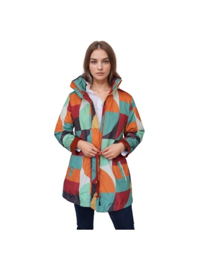 Parka Estampada Tonos Tierra