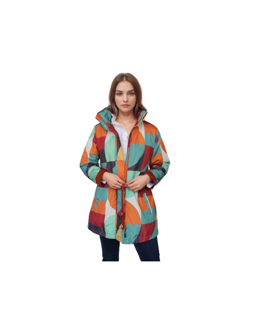 Parka Estampada Tonos Tierra