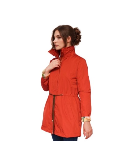Parka Terracota Estampado