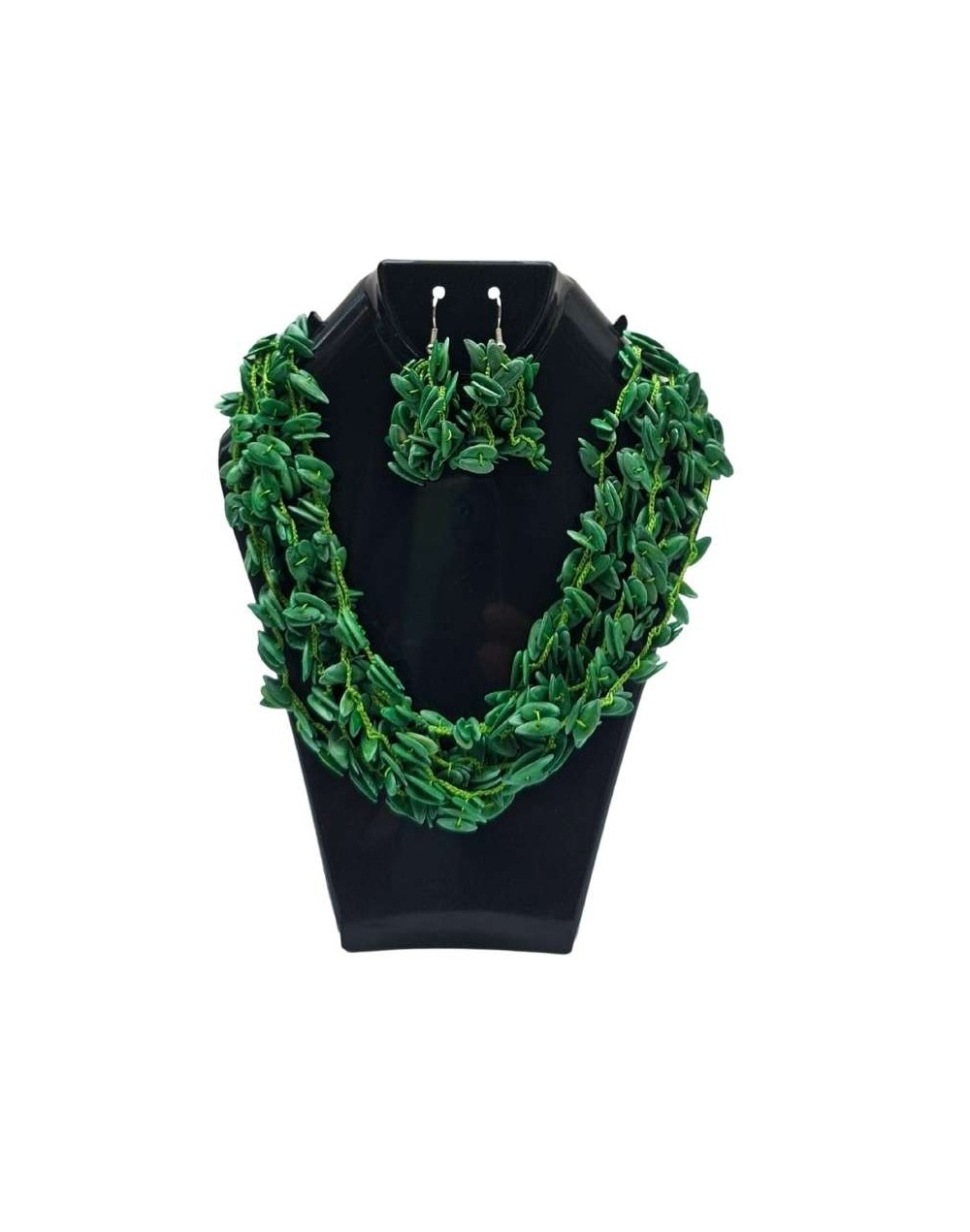 Collar + areres de semillas de melón Esencia Natural