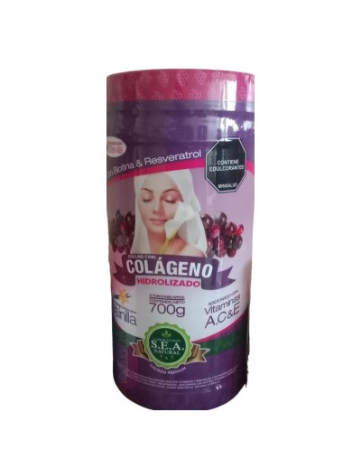 Colágeno Hidrolizado con Biotina y Resveratrol 700 Gramos  Nutripharma JR