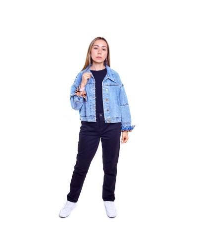 Chaqueta de jean pintada a mano