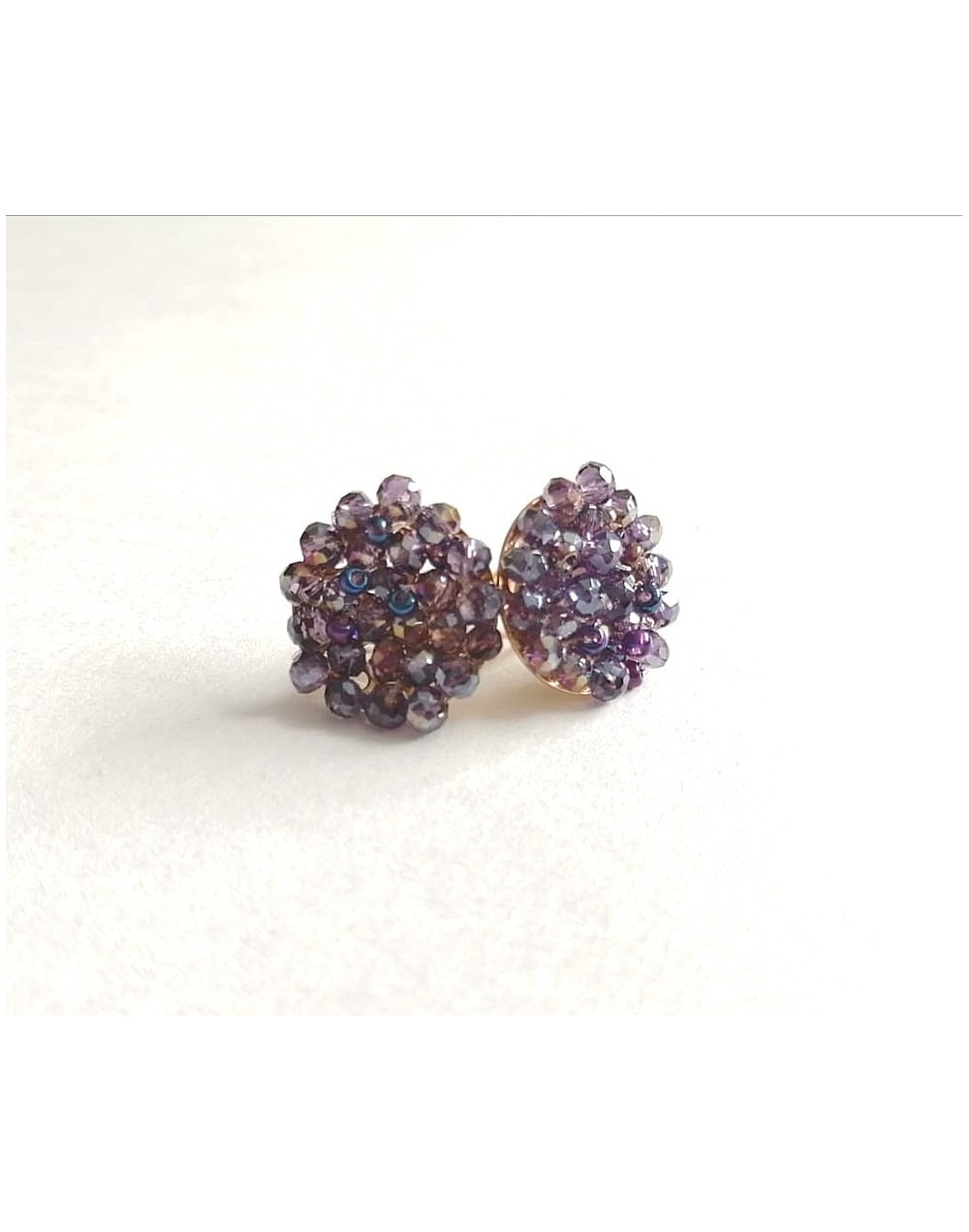 Aretes topo tejidos