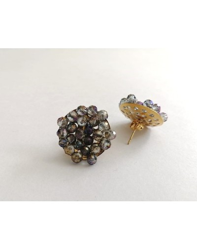 Aretes topo tejidos
