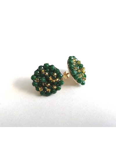 Aretes topo tejidos