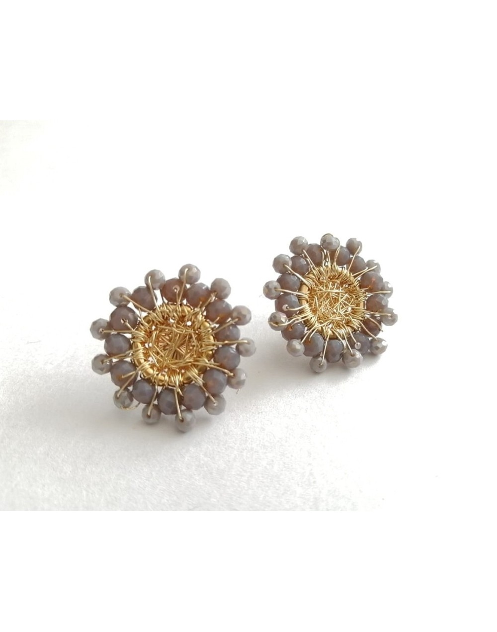 Aretes topo con dorado