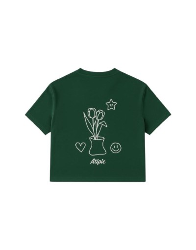 Camiseta verde Unisex Talla S Atypic