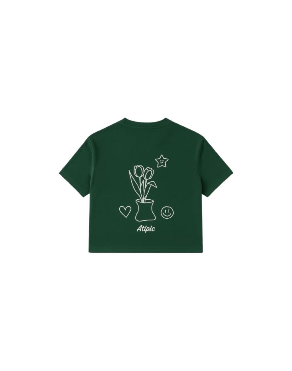 Camiseta verde Unisex Talla S Atypic