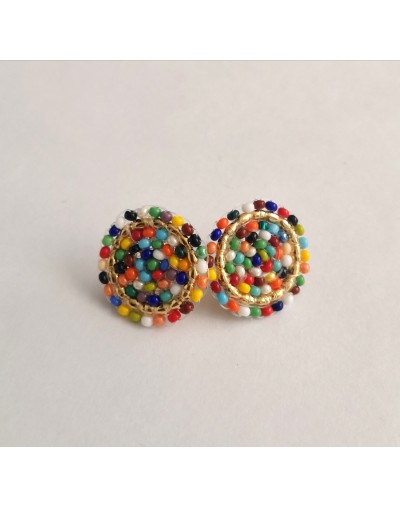 Aretes topo multicolor