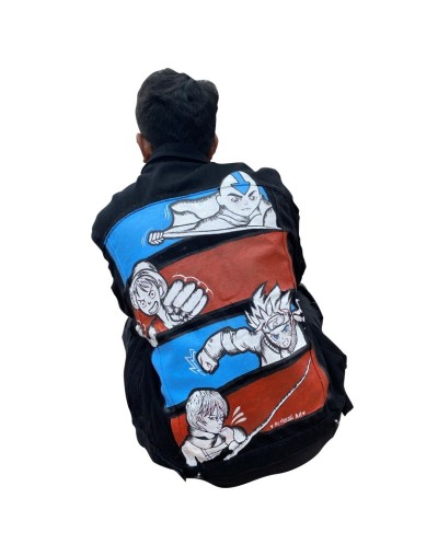 Chaqueta denim anime hombre