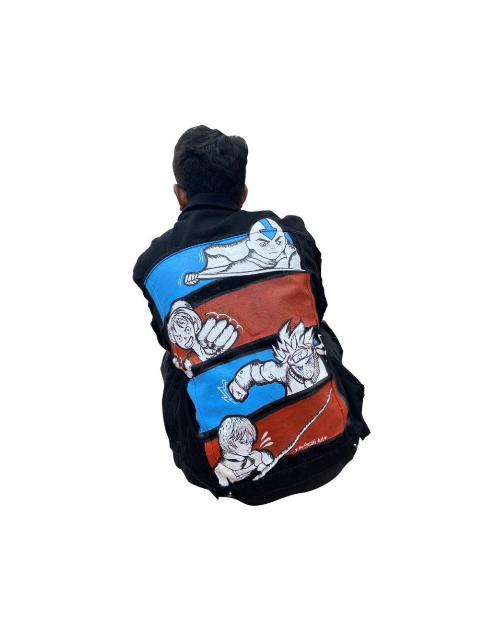 Chaqueta denim anime hombre