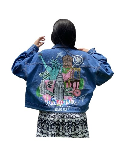 Chaqueta viajes en denim