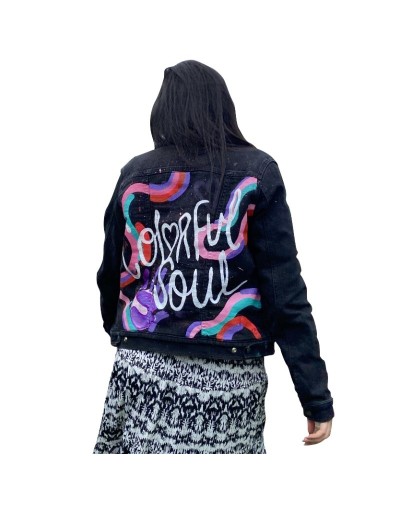 Chaqueta denim Colorful Soul