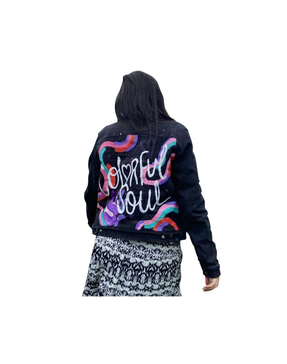 Chaqueta denim Colorful Soul