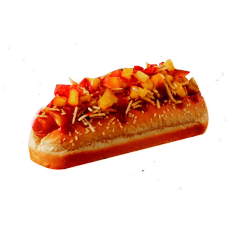 Hot dog gourmet minny bbq pork