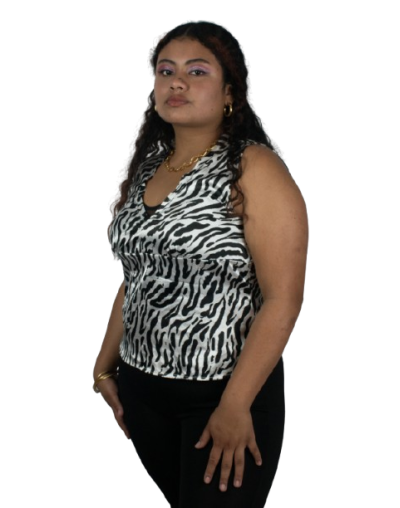 Blusa basica satin