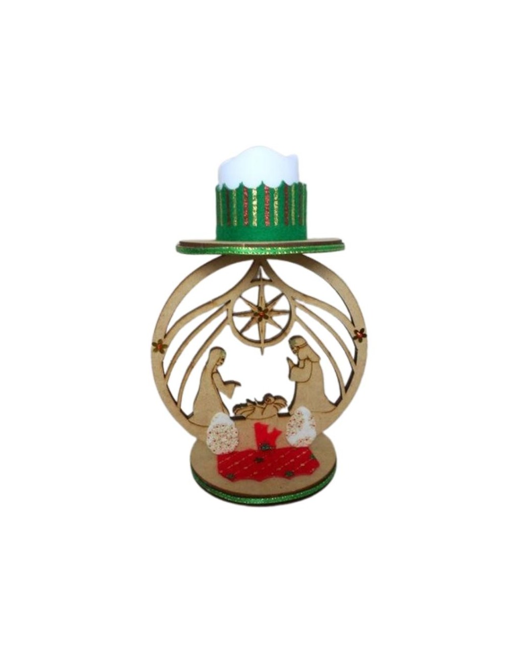 Candelabro en madera