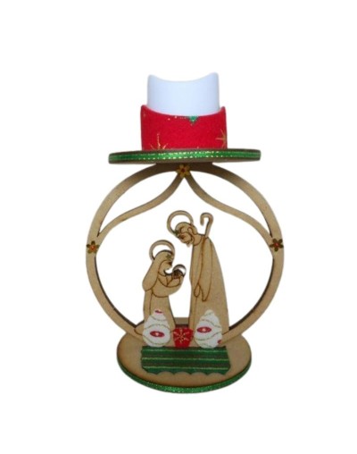 Candelabro en madera
