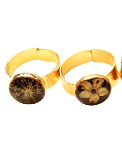 Anillo Mini Flores Redondo