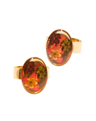 Anillos Ovalo Medianos Flores