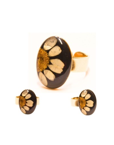 Anillos Ovalo Medianos Flores