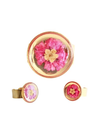 Anillos Redondos Medianos Flores